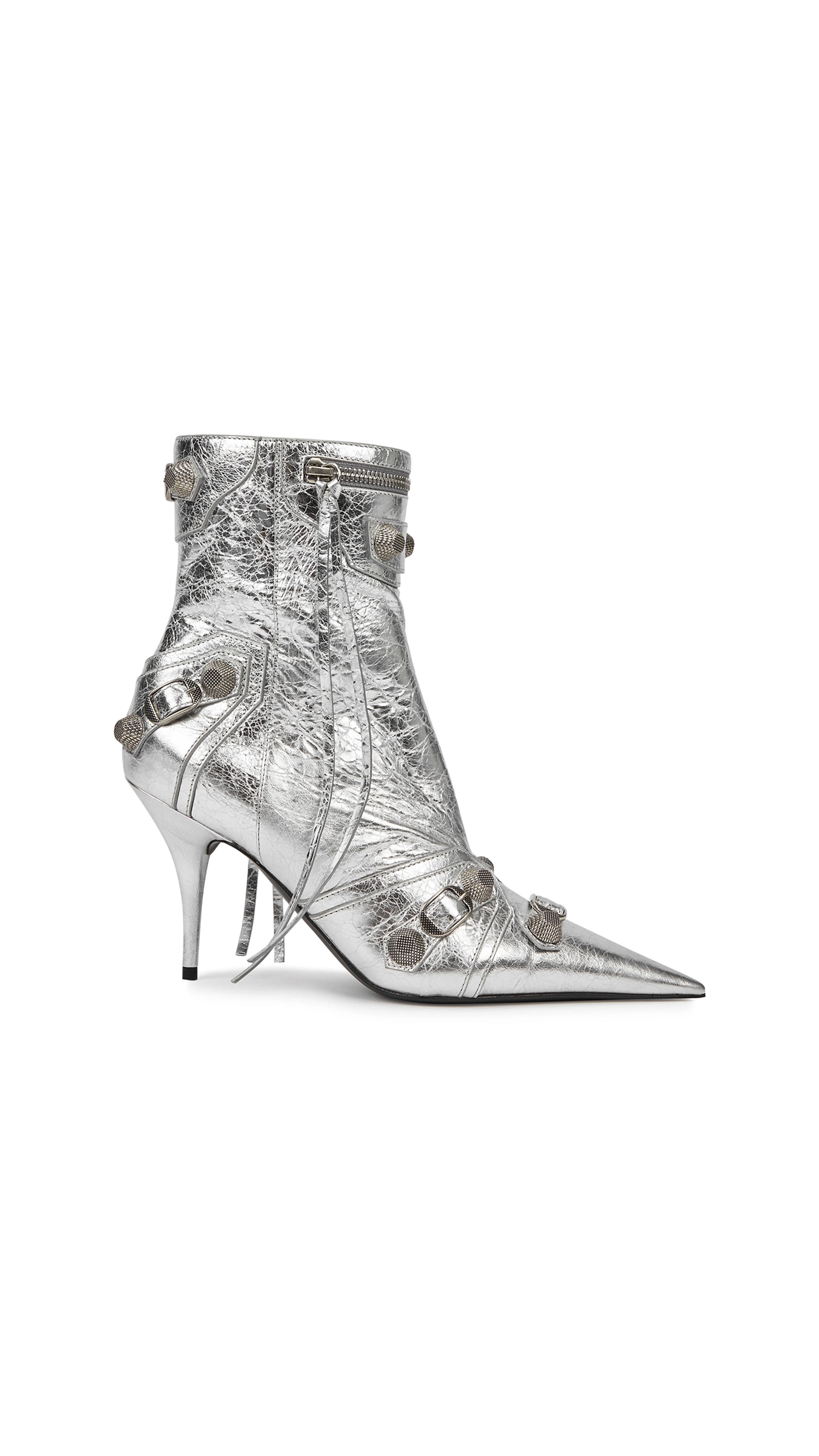 Cagole 90mm Metallic Bootie - Silver