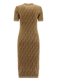 FF Velvet Dress - Camel