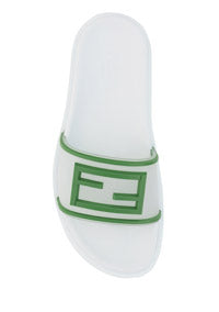 Baguette Slides - White / Green.