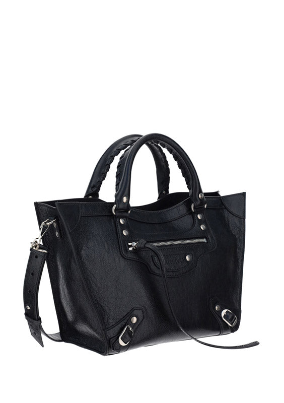 Neo Classic Upside Down Medium East-West Tote Bag - Black