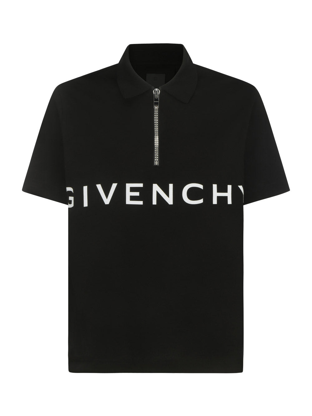 Polo Shirt in Piqué Cotton - Black