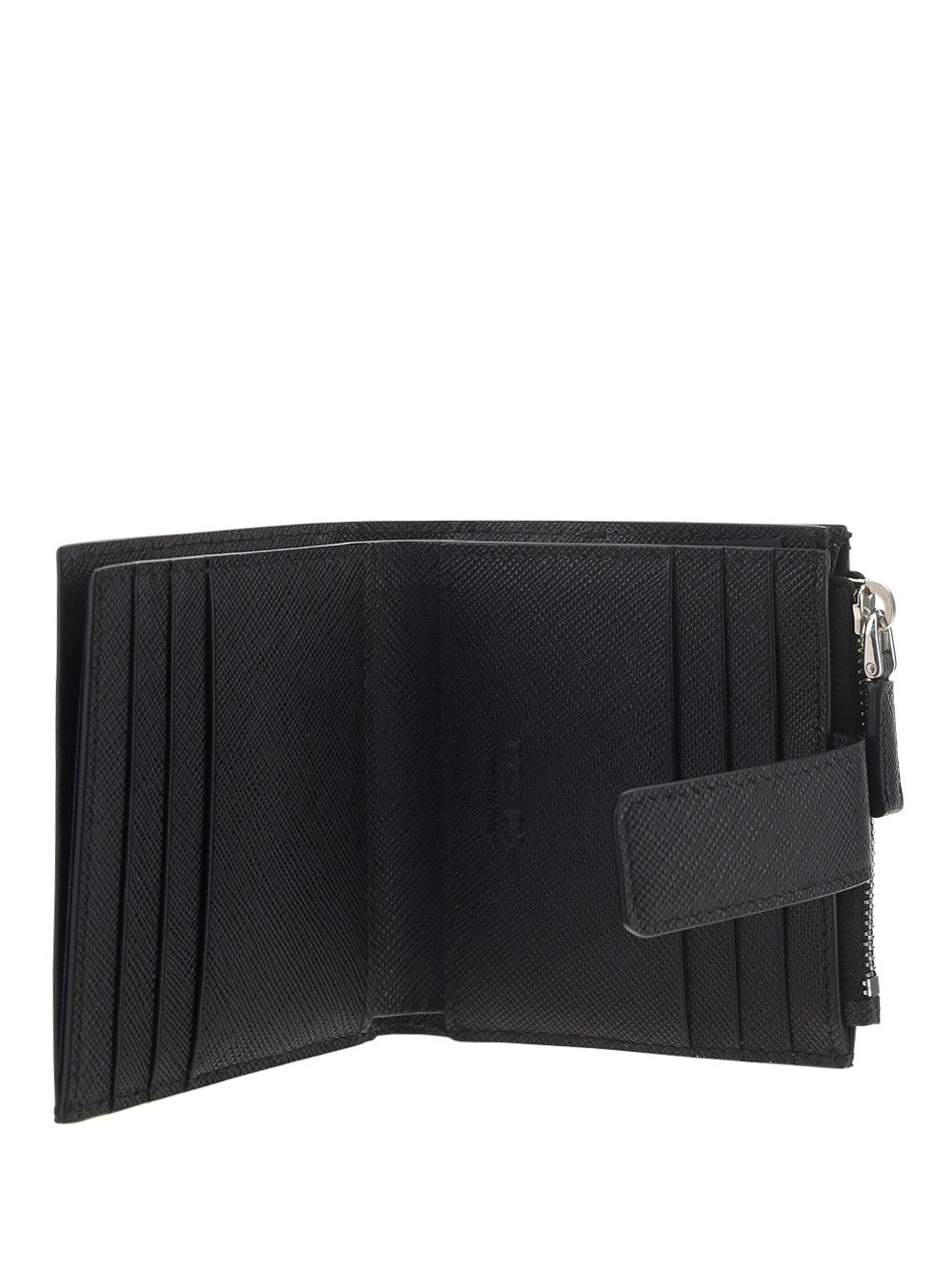 Saffiano Leather Card Holder- Black