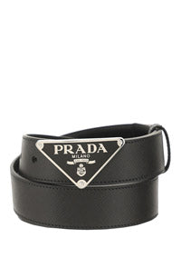 Saffiano Leather Belt - Black