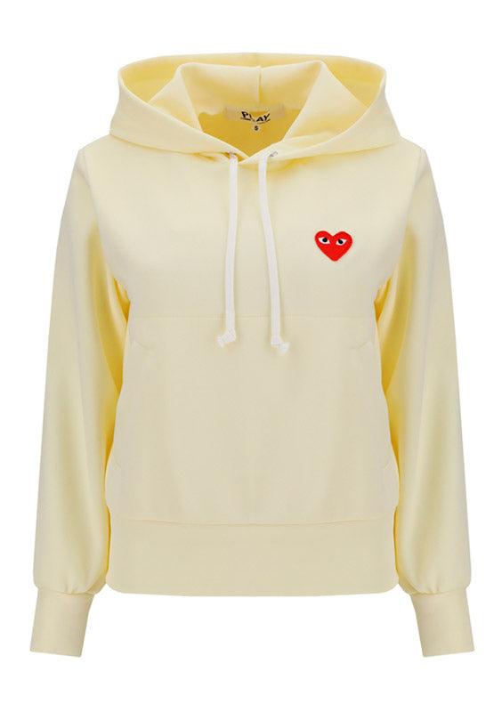 Heart-embroidered Pullover Hoodie