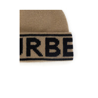 Logo Intarsia Cashmere Beanie - Archive Beige