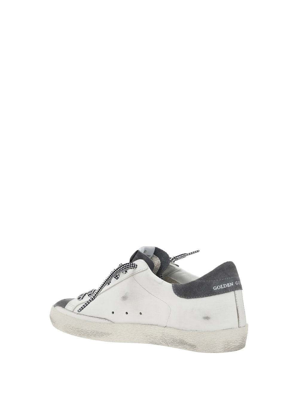 Super-Star Sneakers In Leather and Suede - White / Grey