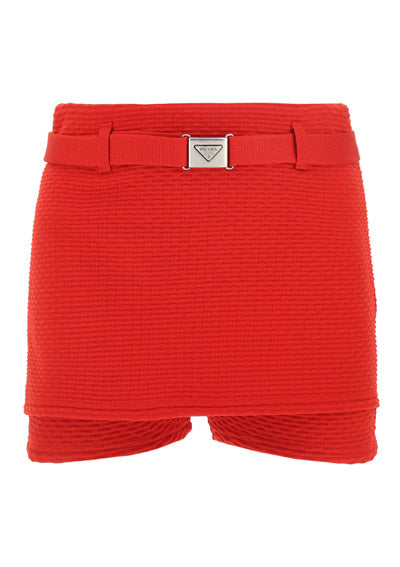 Jacquard Shorts - Red