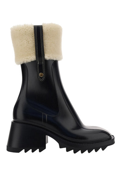 Betty Rain Boot in PVC - Black