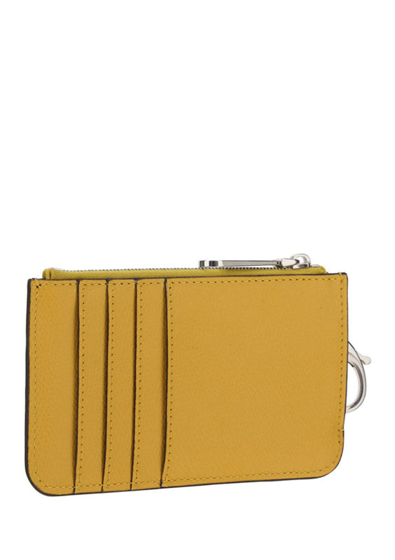 Key Case Pouch - Brown / Yellow