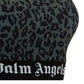 Leopard One Shoulder Track Top - Black