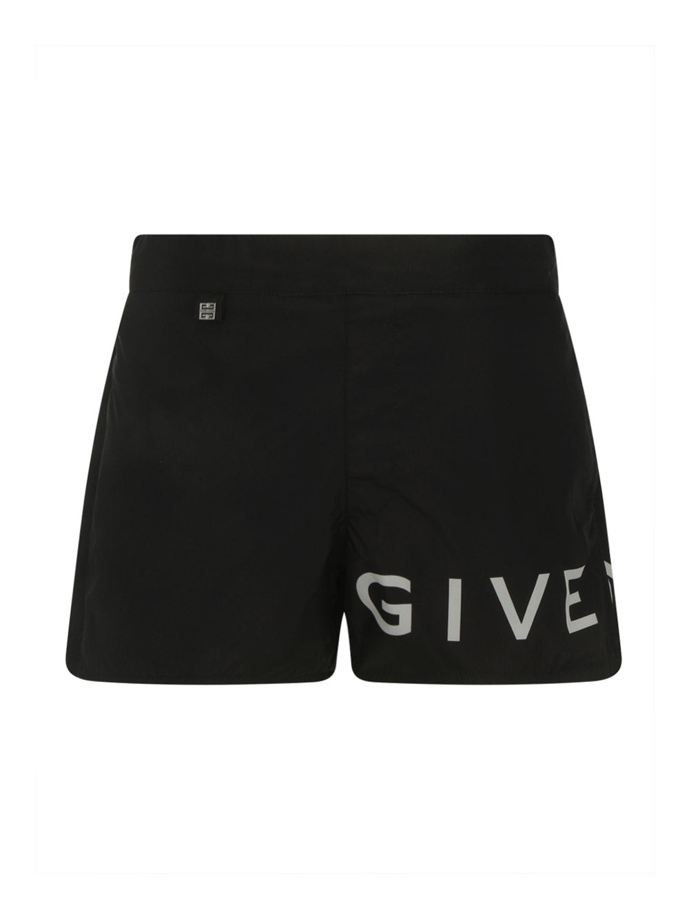 Straight-Leg Short-Length Logo-Print Swim Shorts - Black