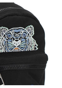 Mini Canvas Kampus Tiger Backpack - Black