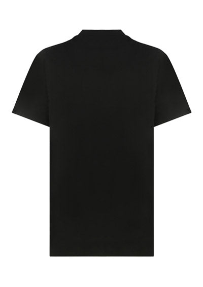 Logo Print Cotton T-shirt - Black