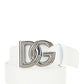 Belt with DG logo buckle - White