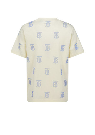 Monogram Motif Cotton T-shirt - Frosted Lemon