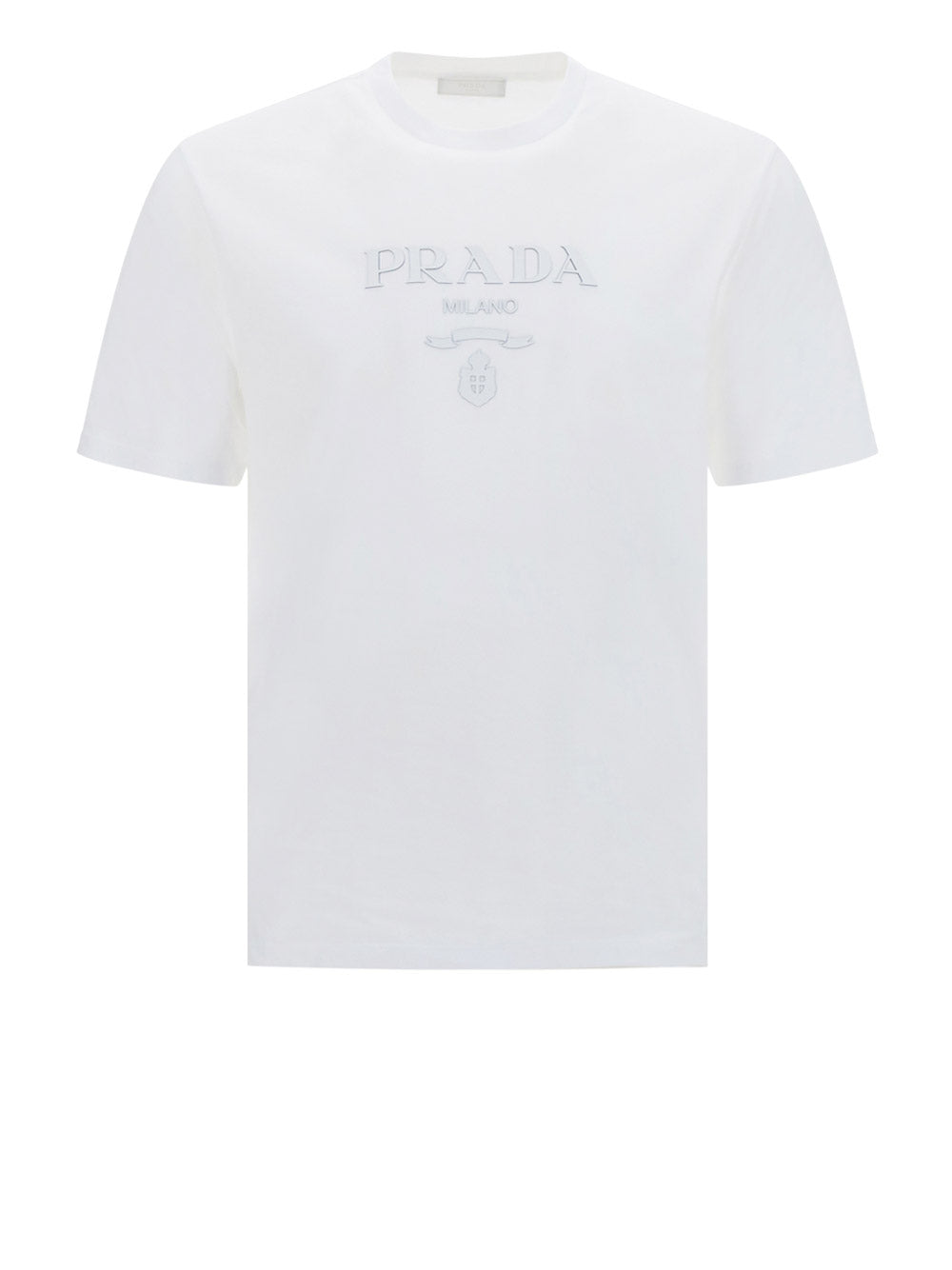 Cotton Embroidered  T-Shirt - White