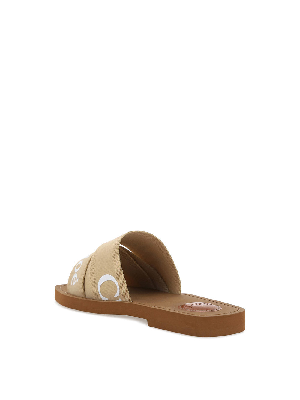 Woody Mule Flat Sandals - Beige