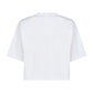 Logo Print Cropped T-Shirt - White