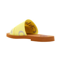 Woody Flat Mule - Yellow & Beige