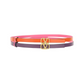 VLogo Signature Double Wrap Belt - Orange / Purple