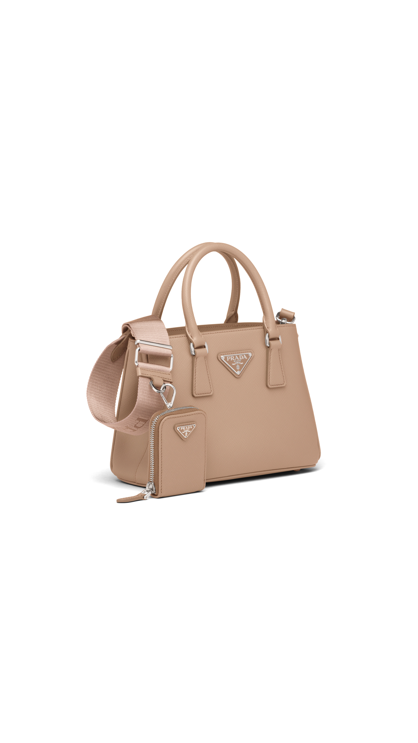 Prada Galleria Saffiano Leather Mini Bag - Poudre
