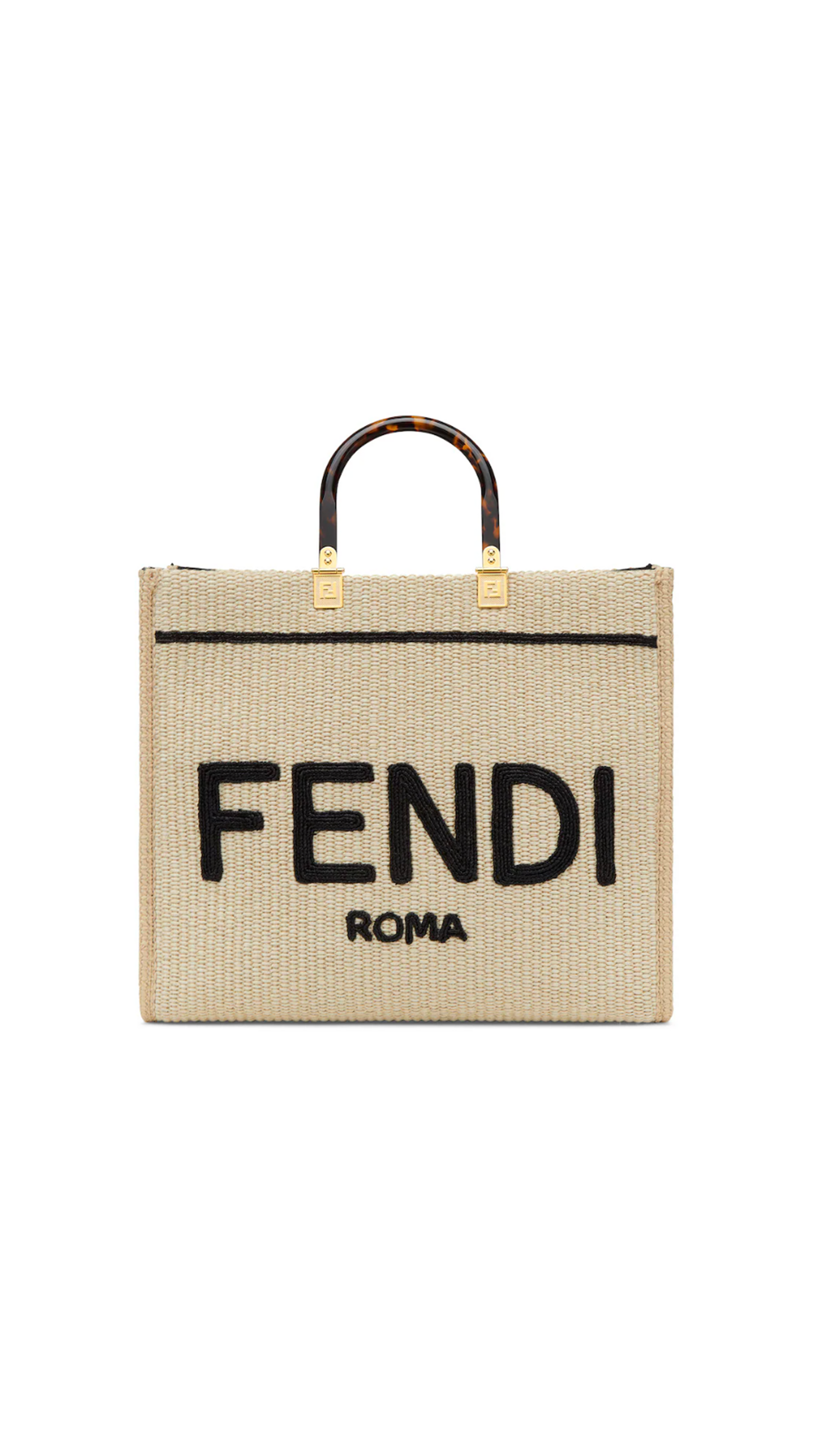 Fendi Sunshine Medium - Beige canvas bag