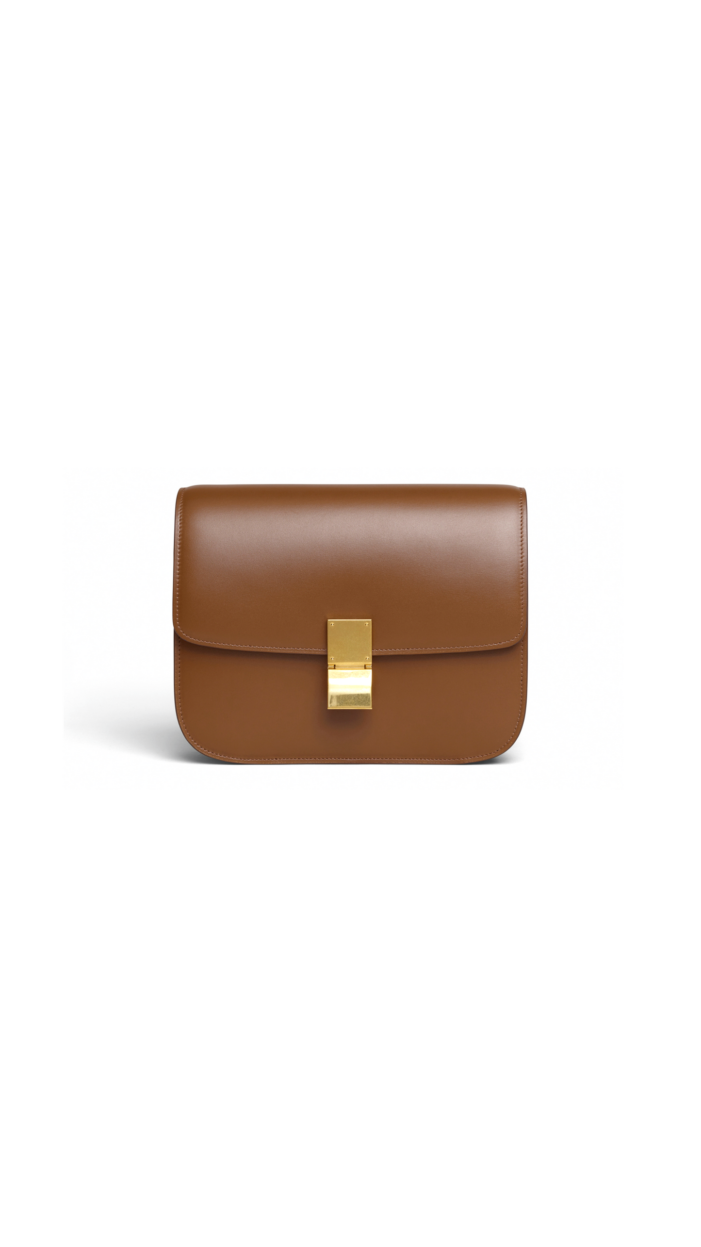 Medium Classic Bag In Box Calfskin - Brown