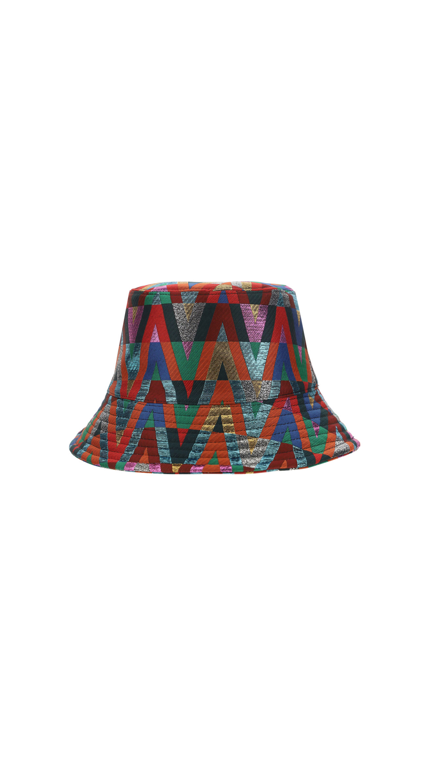 Jacquard V Optical Bucket Hat - Multi