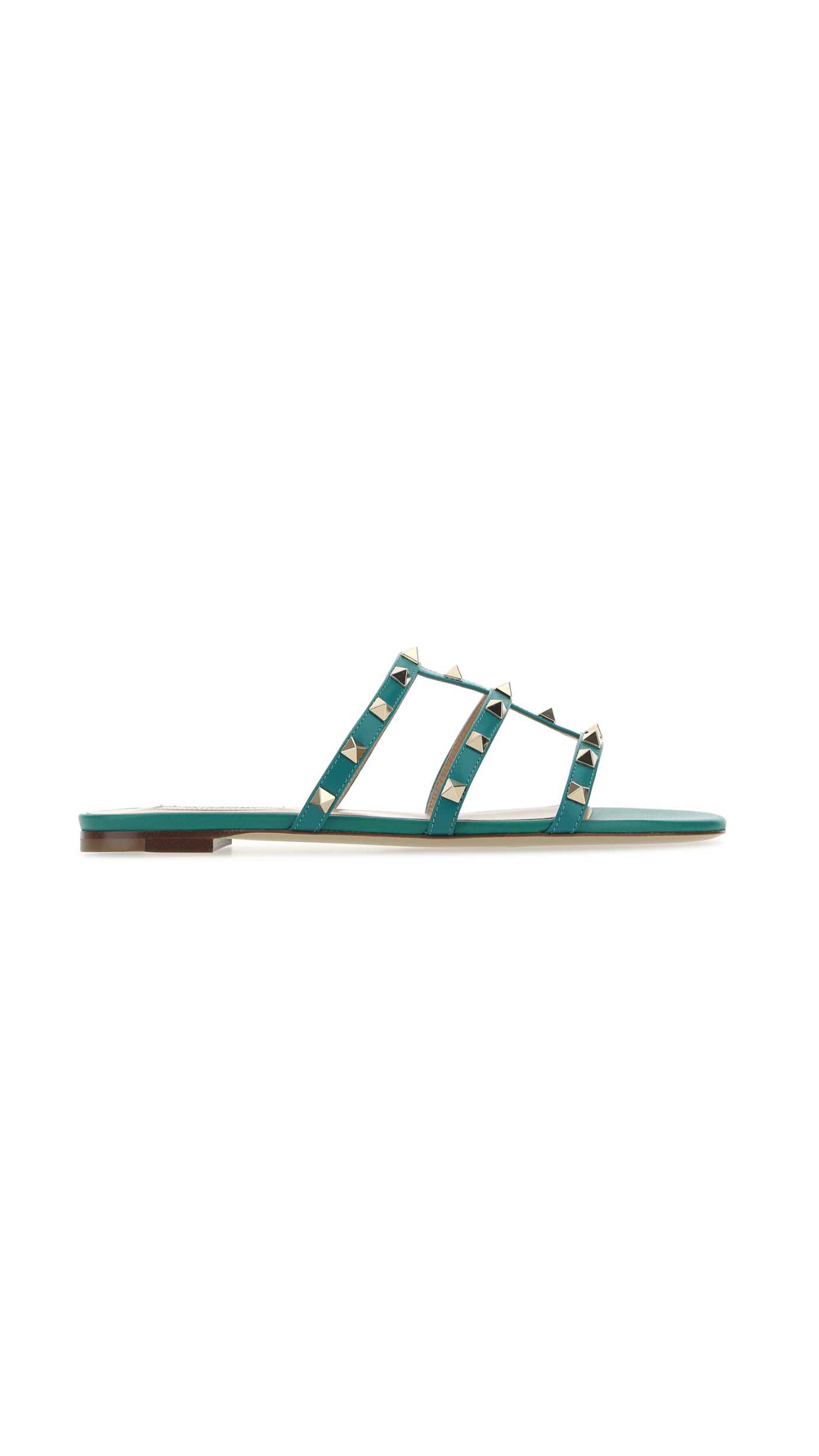 Rockstud Slide Sandals - Marine Blue