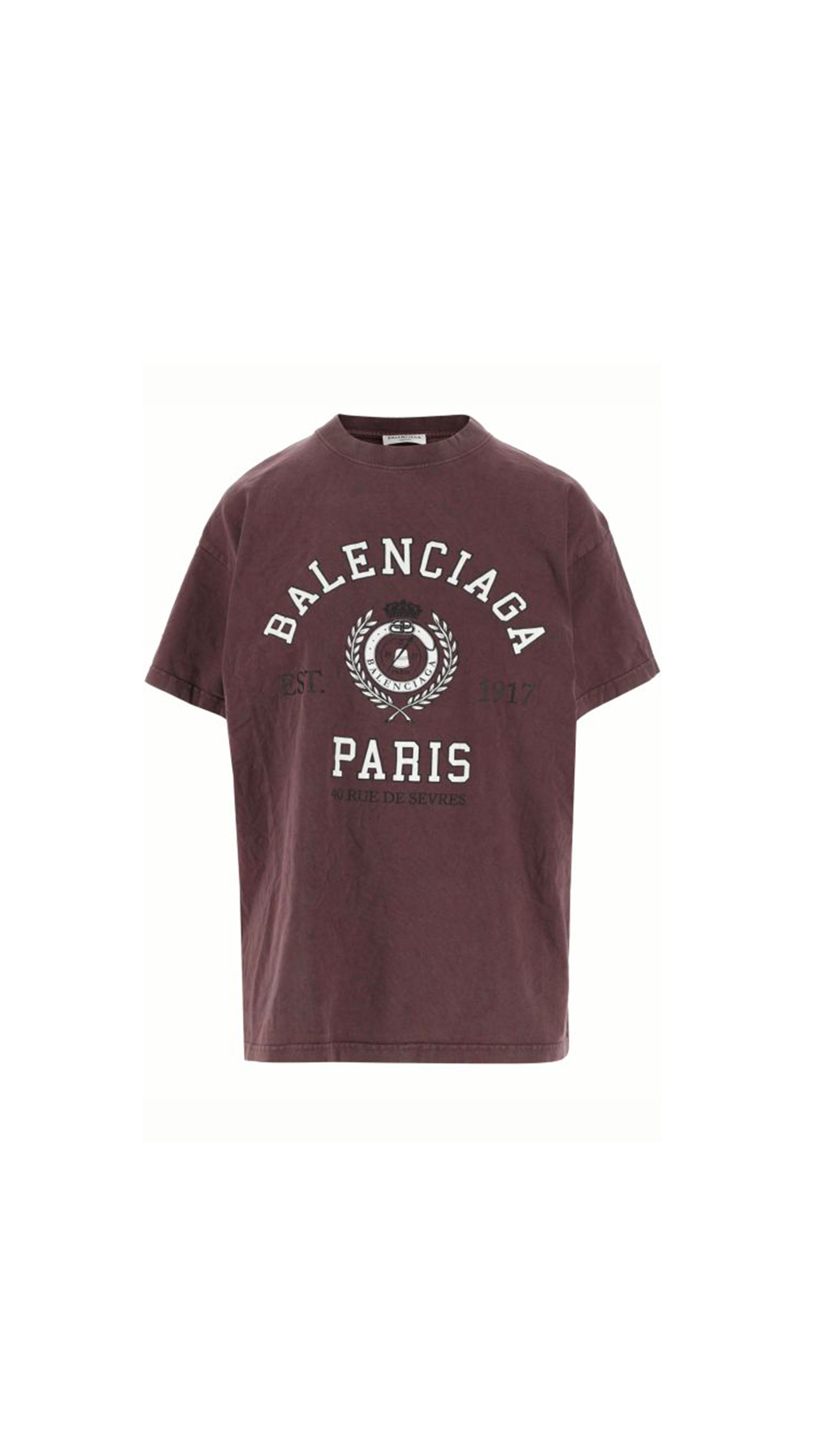 College 1917 Medium Fit T-Shirt - Burgundy