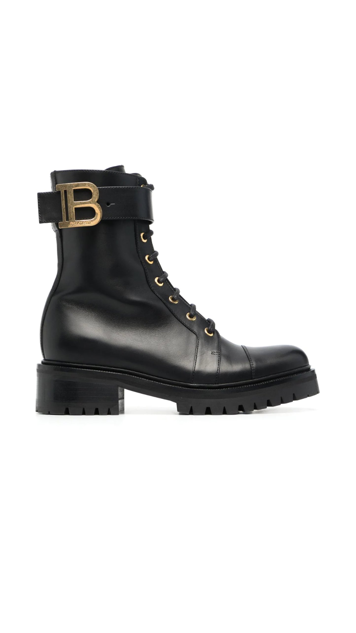 Ranger Leather Combat Boots - Black