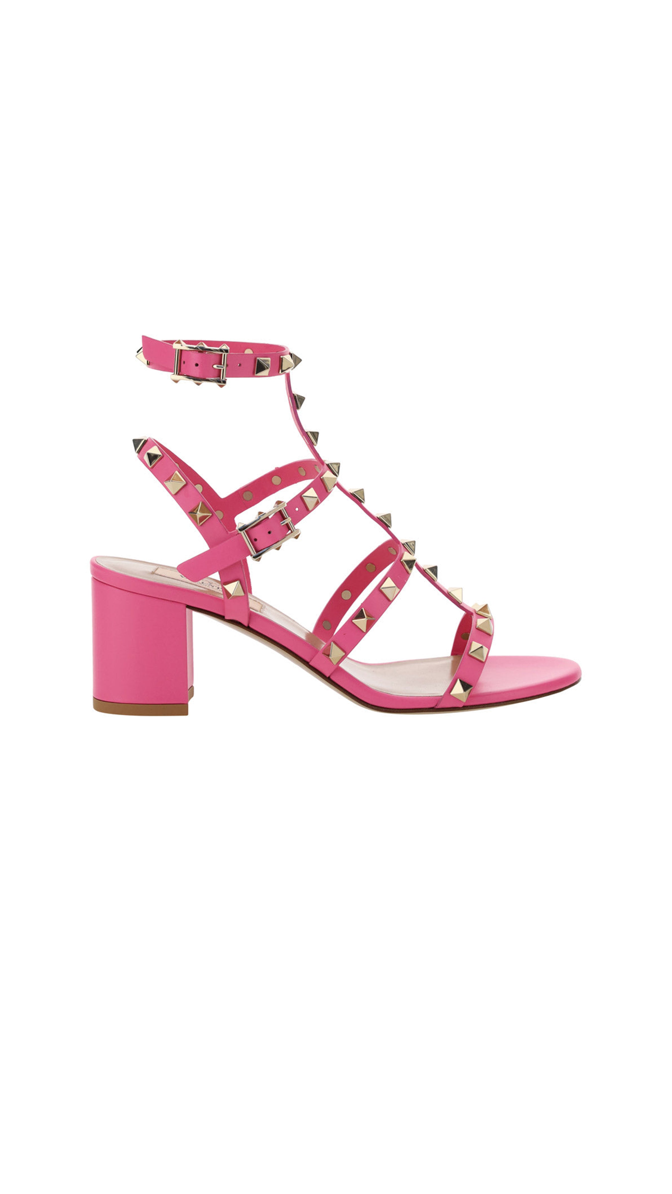 Valentino Garavani Rockstud 60mm leather sandals - Pink