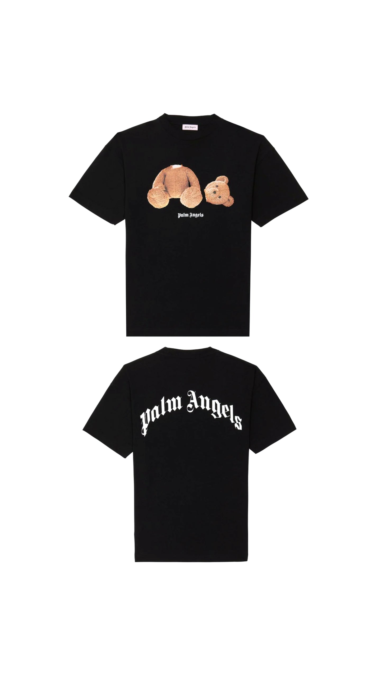 Bear Print T-Shirt - Black
