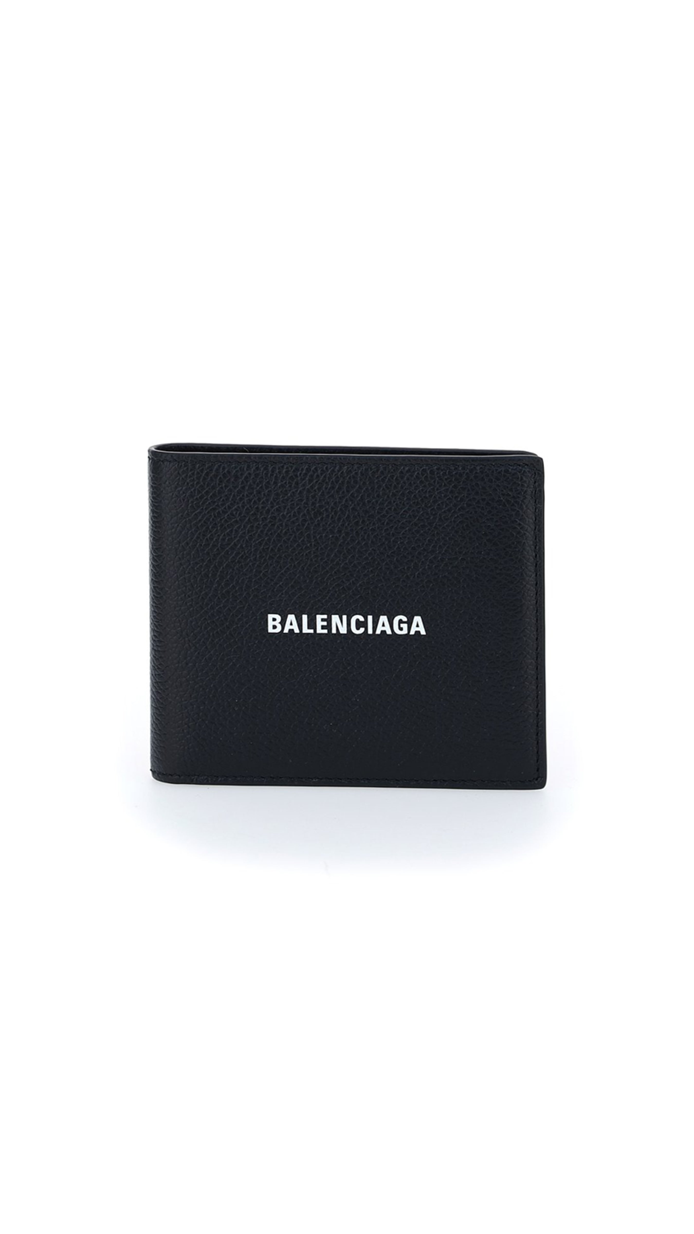 Cash Square Folded Wallet - Black