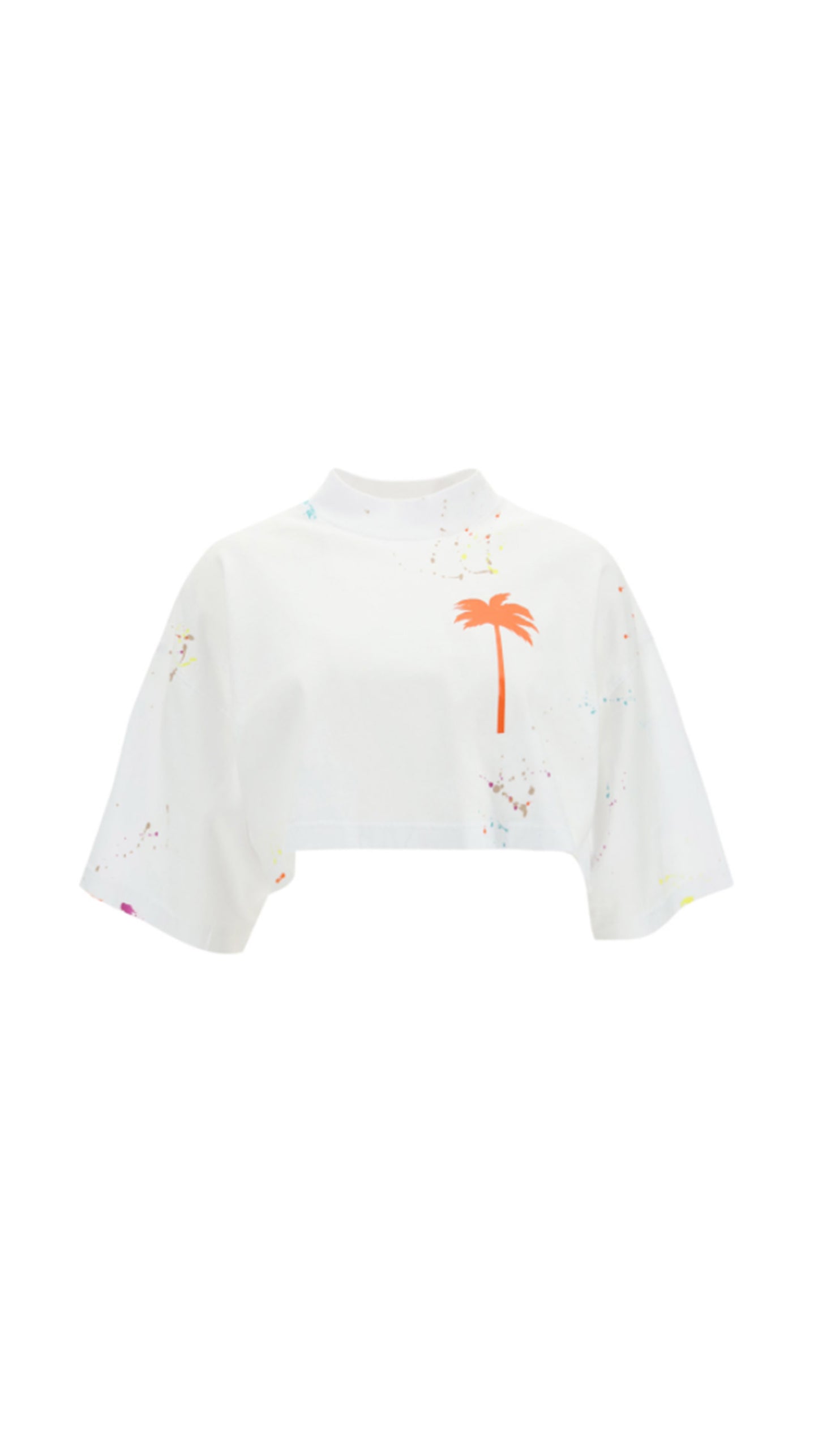 Palm Cropped T-shirt - Off White