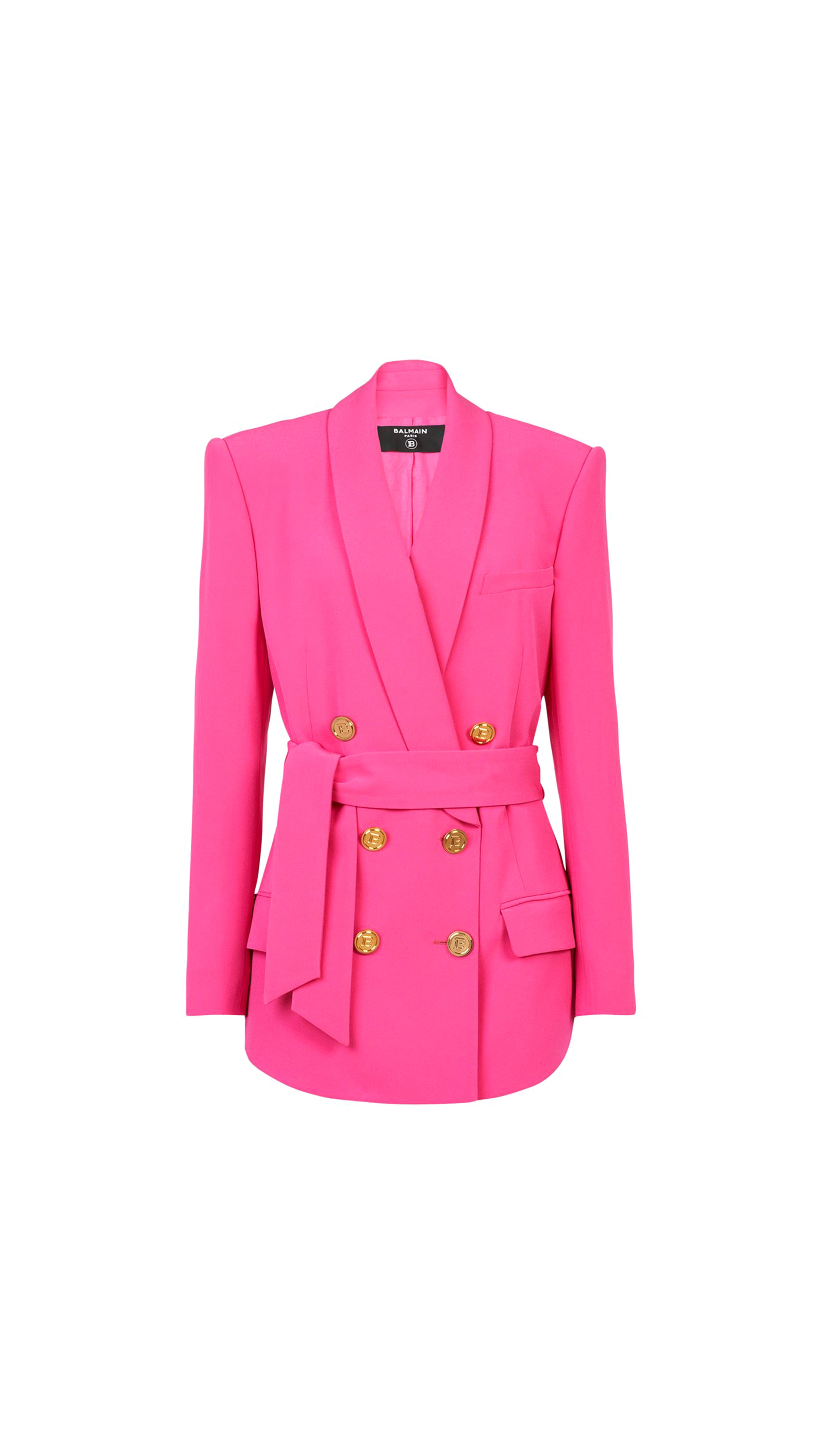 Double-breasted Blazer - Fuchsia