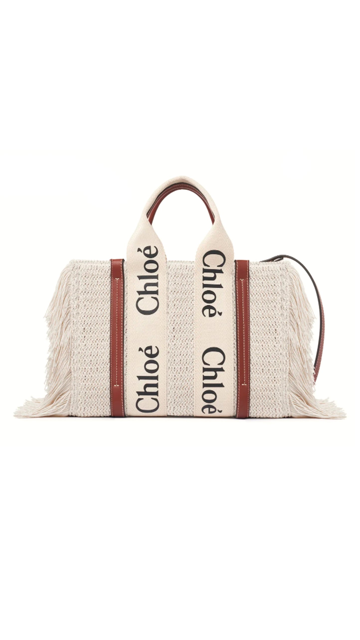 Small Woody Tote Bag - Light Ivory