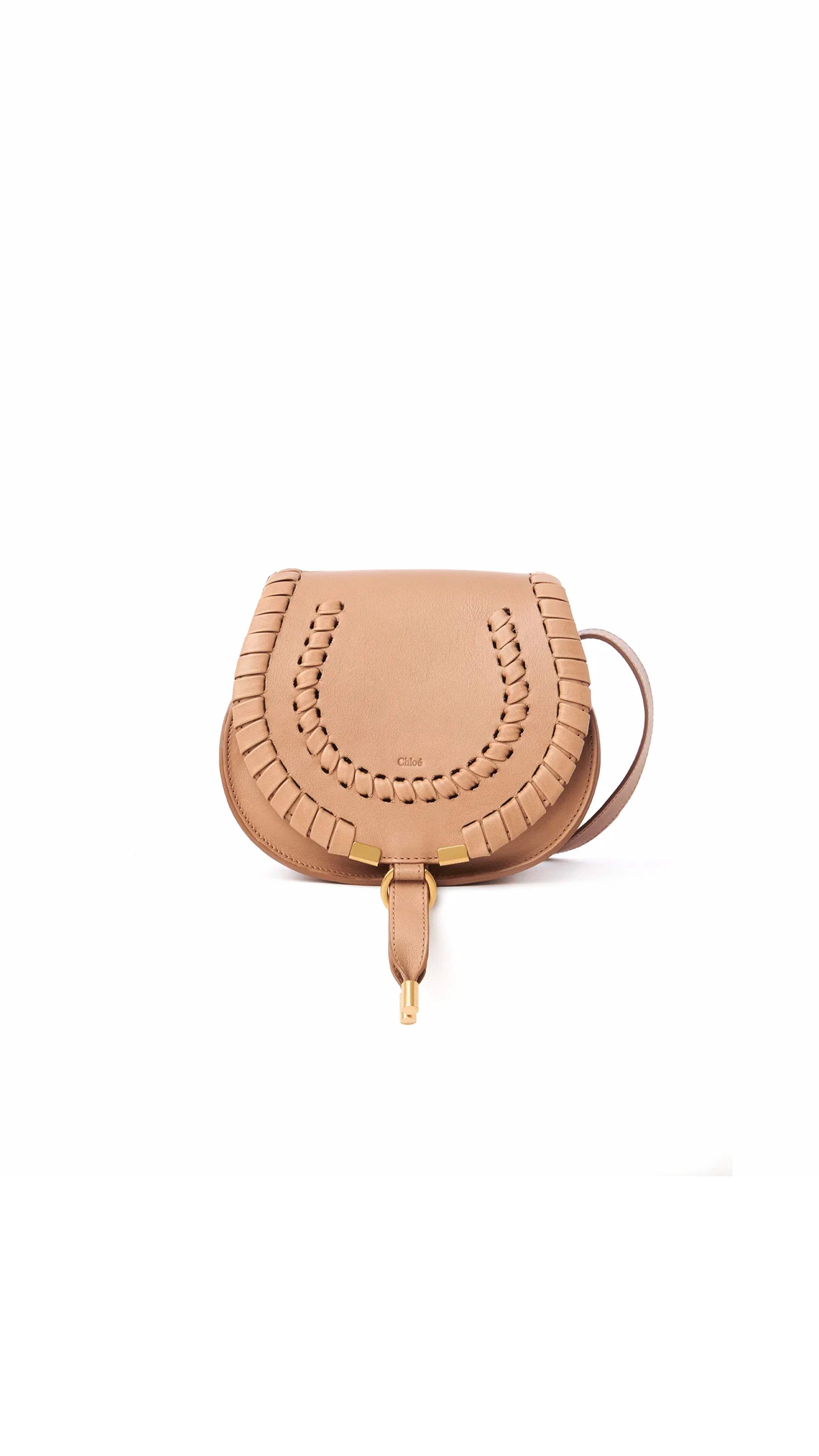 Marcie Small Saddle Bag - Light Tan