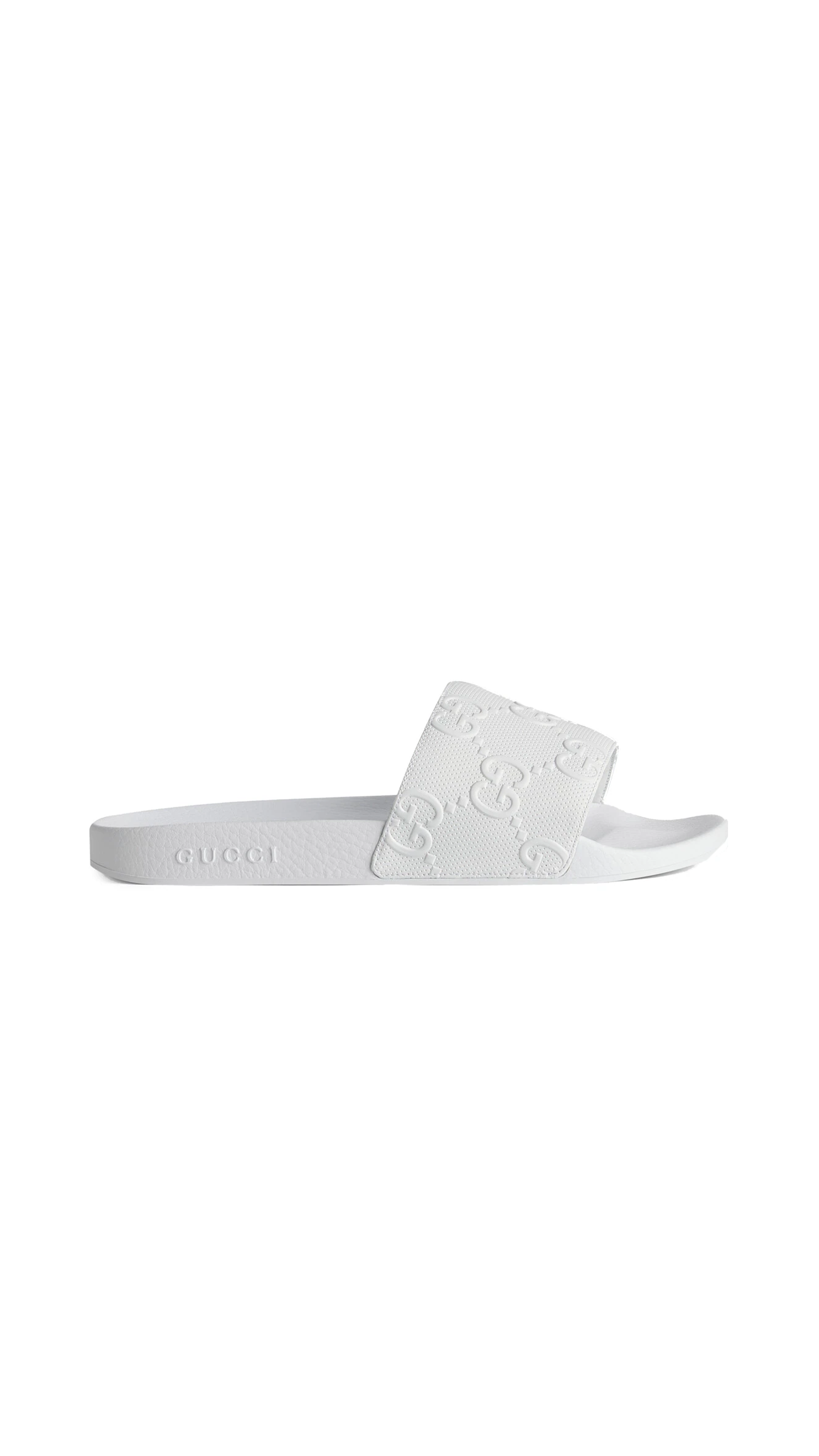 Men s GG Slide Sandal White