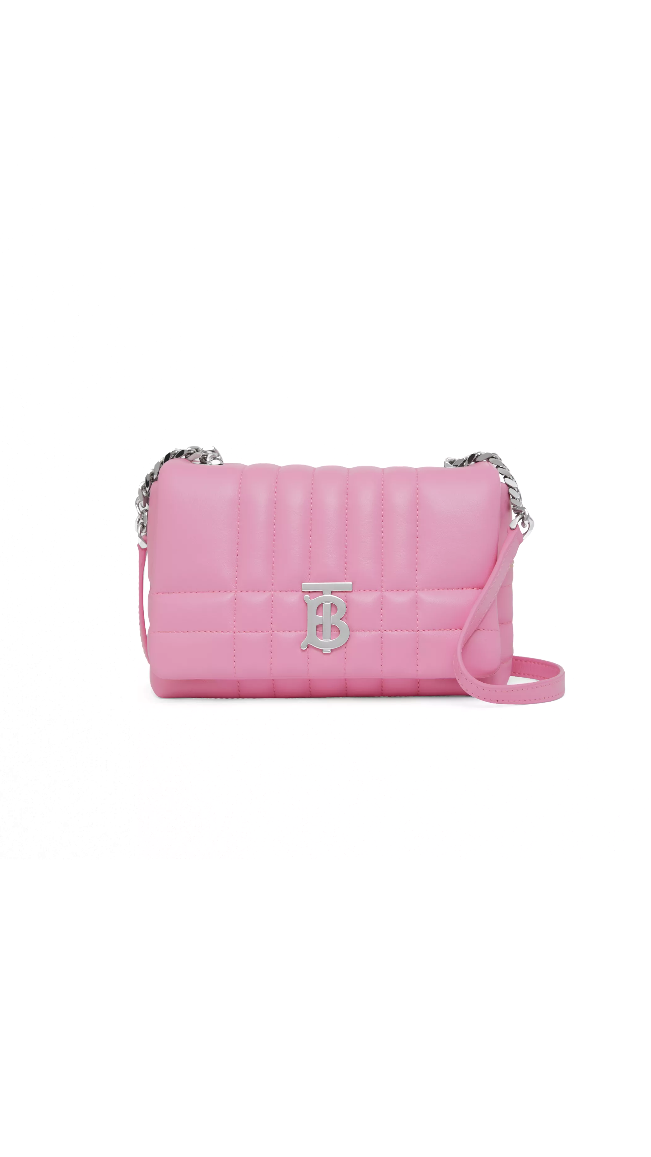 Quilted Leather Mini Lola Satchel - Pink