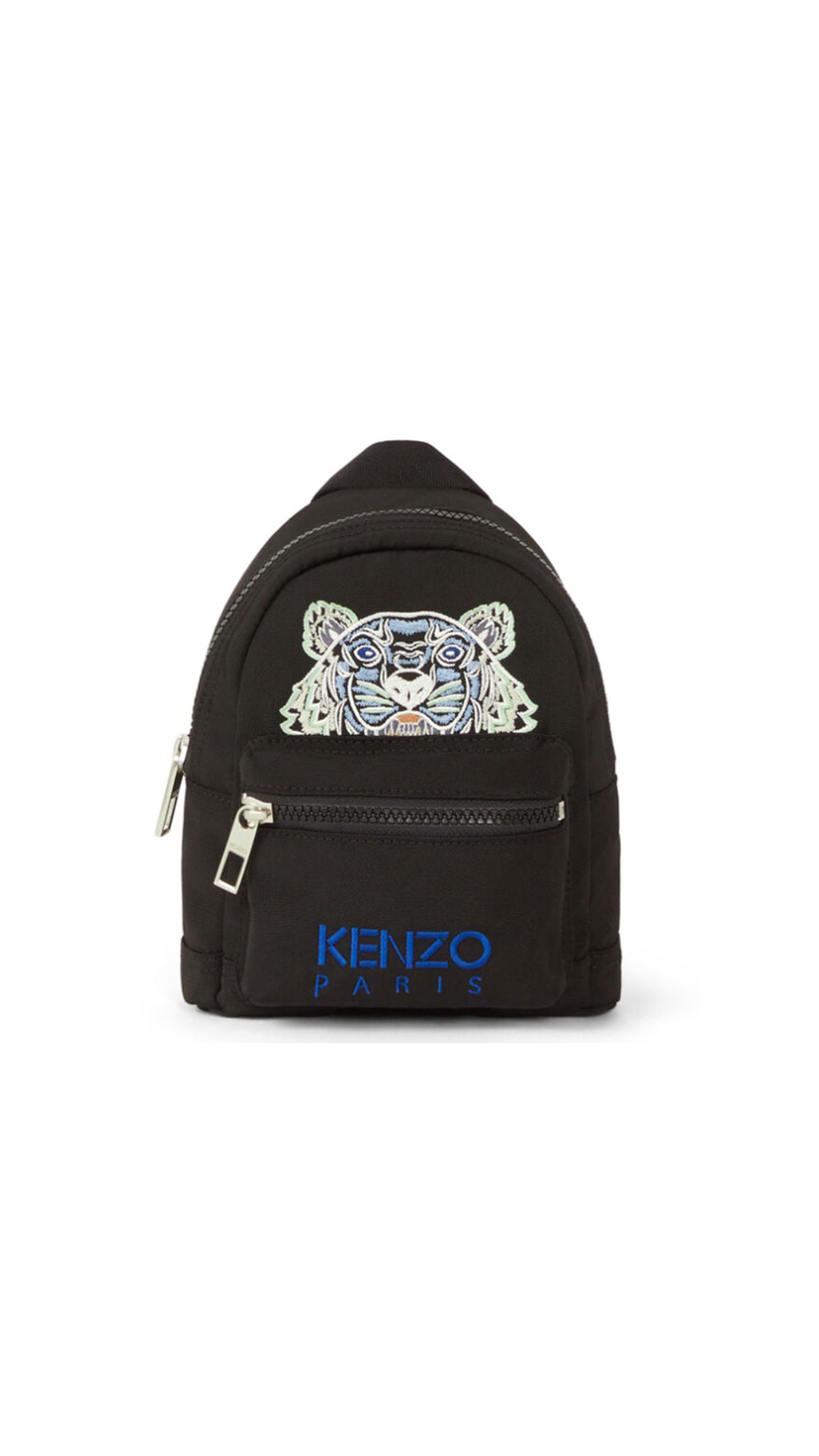 Mini Canvas Kampus Tiger Backpack - Black