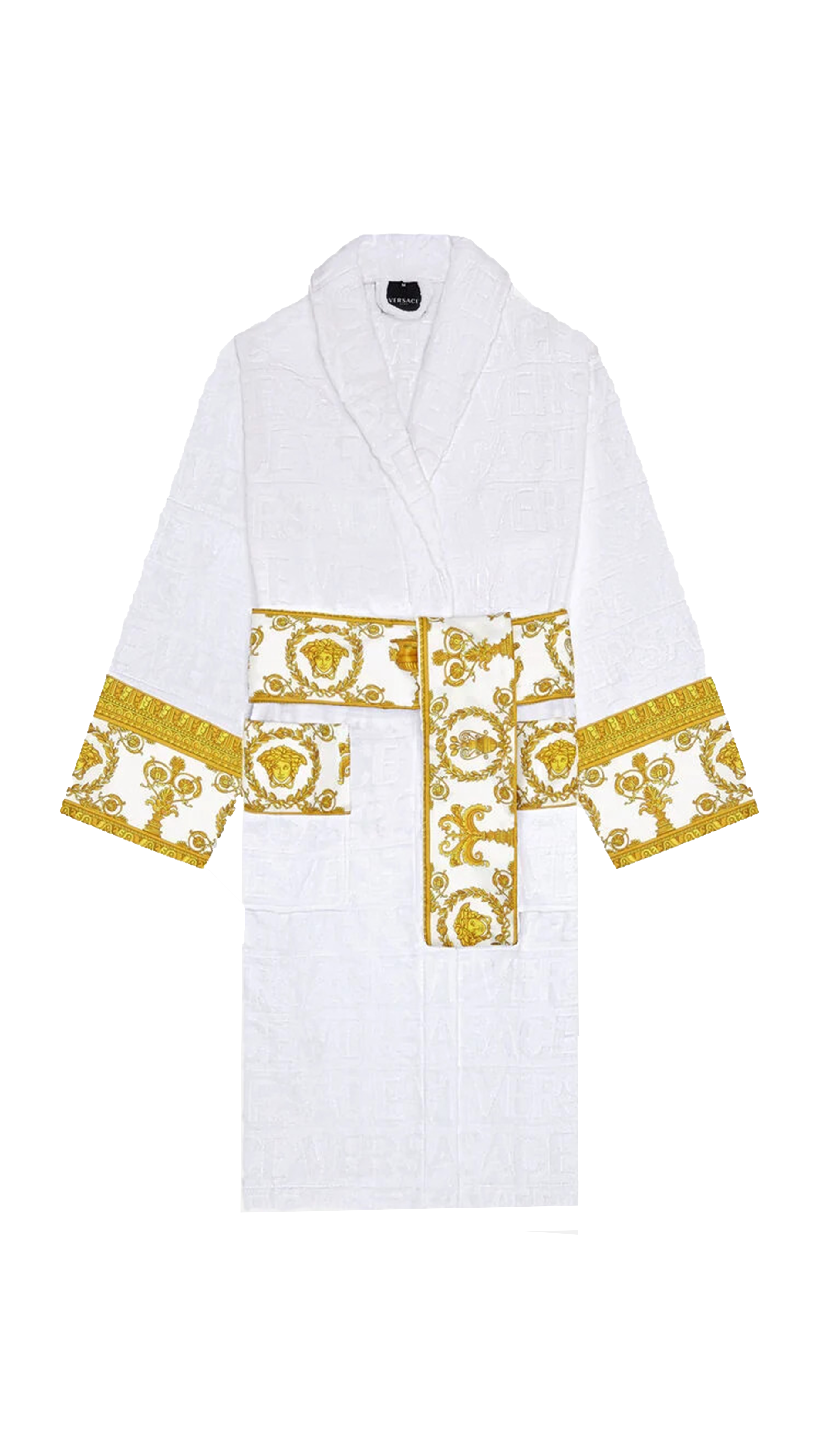 I ♡ Baroque Bathrobe - White