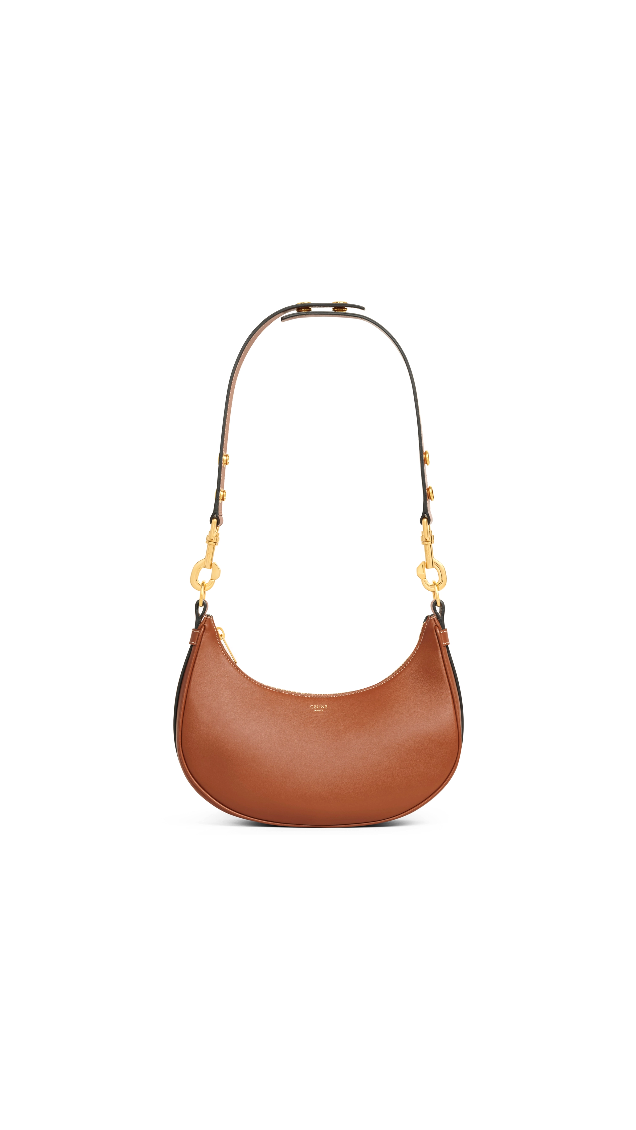 Medium Ava Strap Bag in Smooth Calfskin - Tan