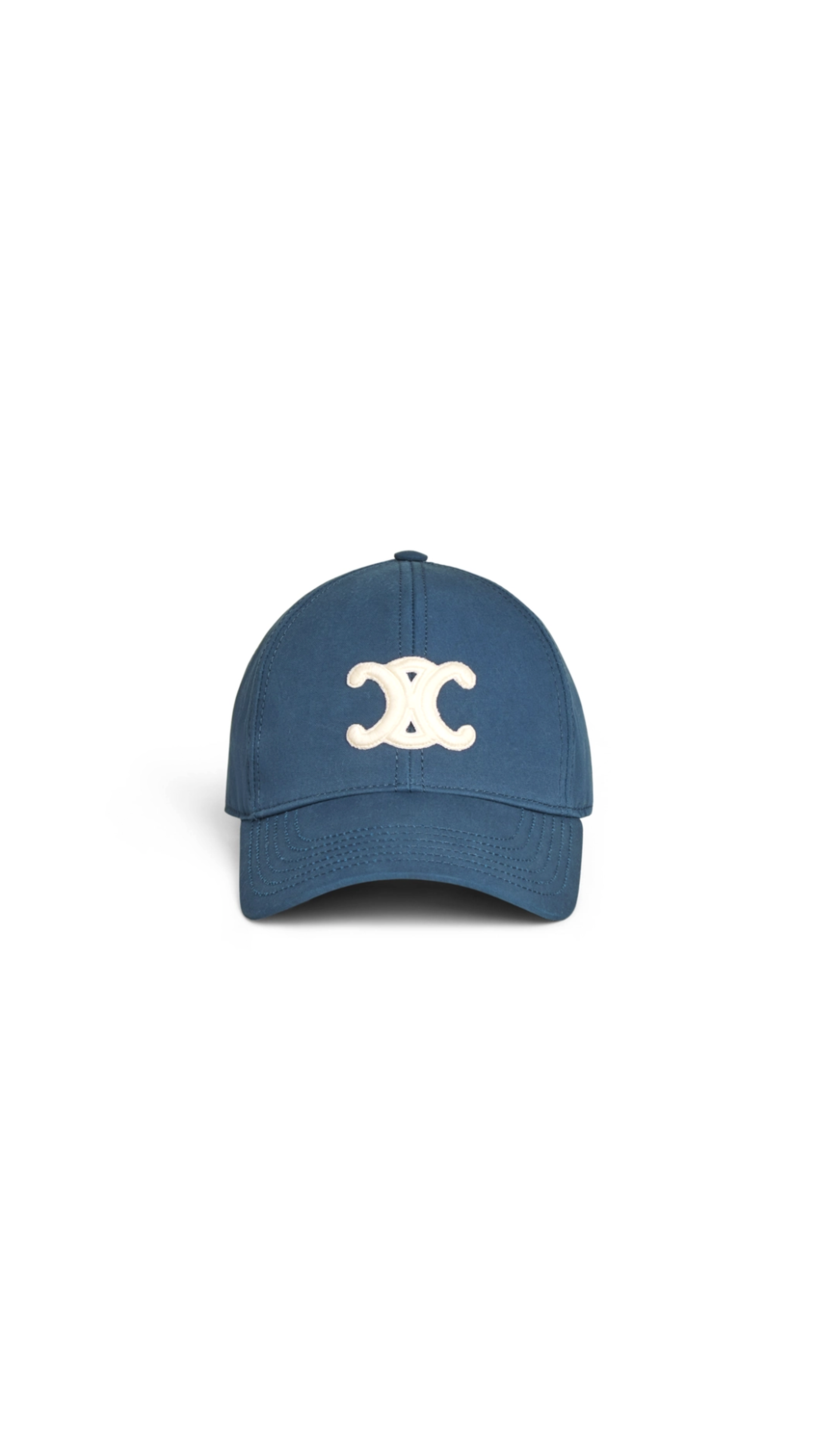 Triomphe Baseball Cap In Cotton - Marine