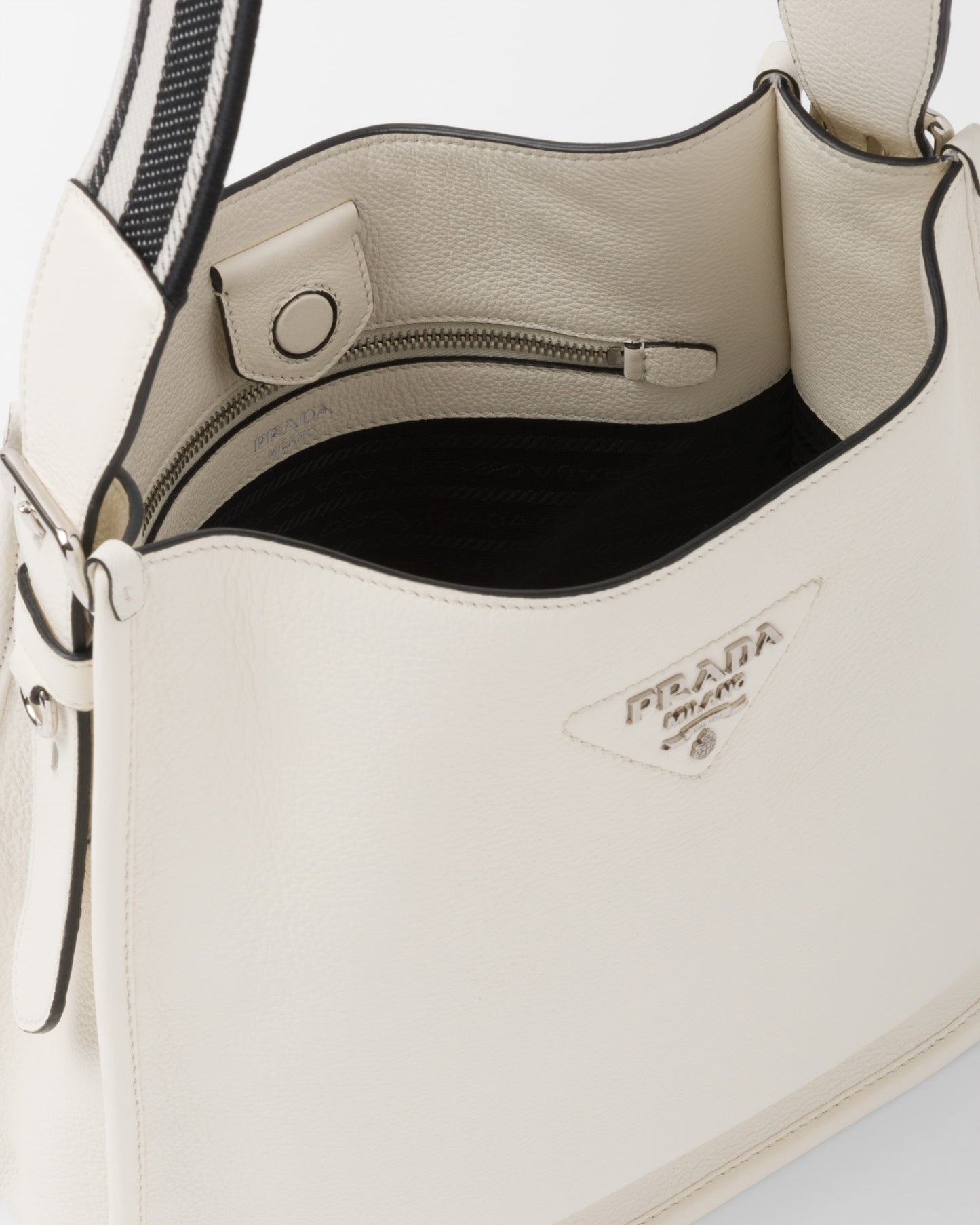 Leather Hobo Bag - White