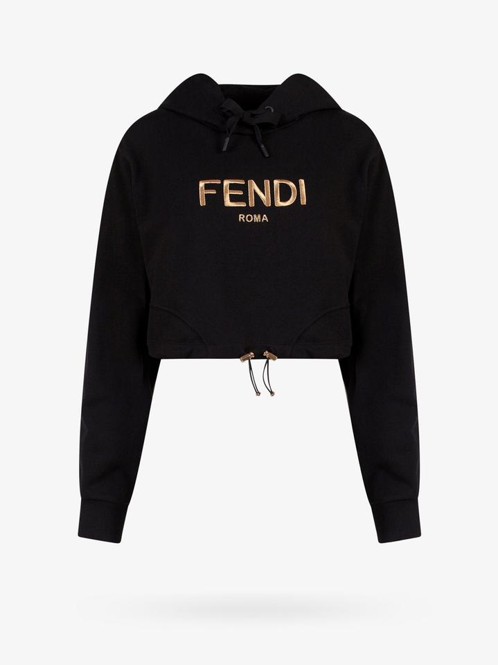 Logo Hooded Sweatshirt - Black/Gold