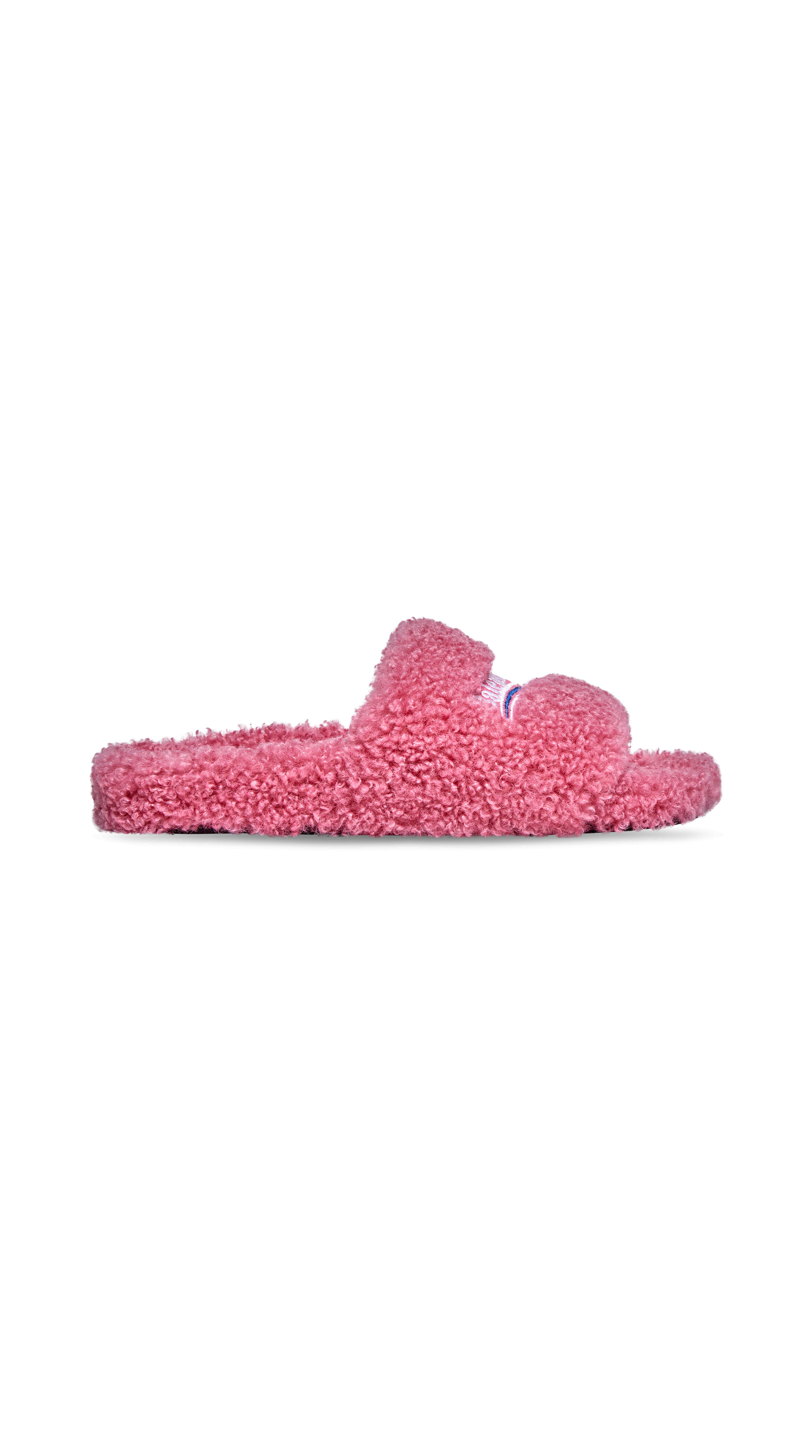 Furry Slide Sandal - Pink