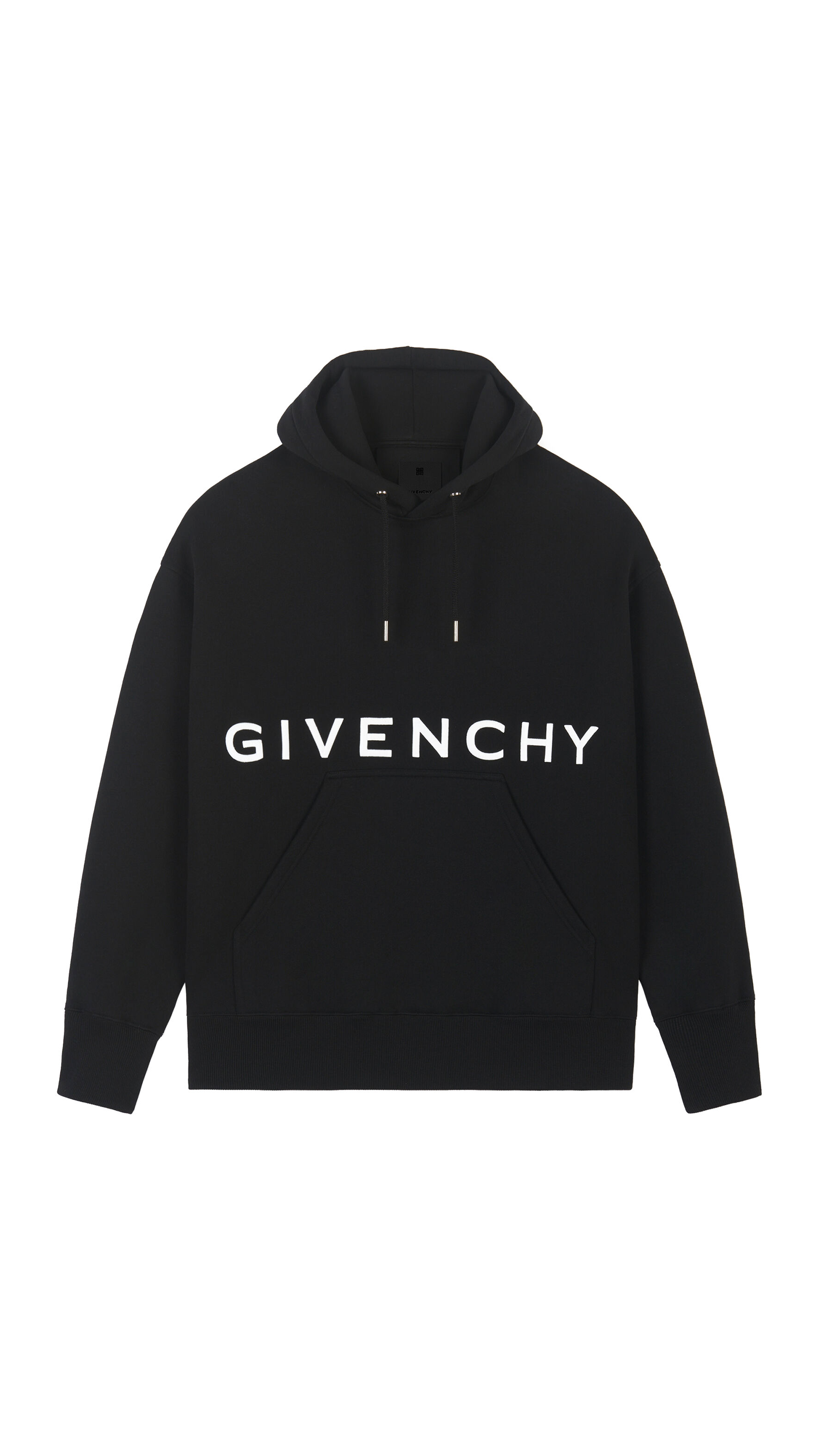 4G Embroidered Hoodie - Black