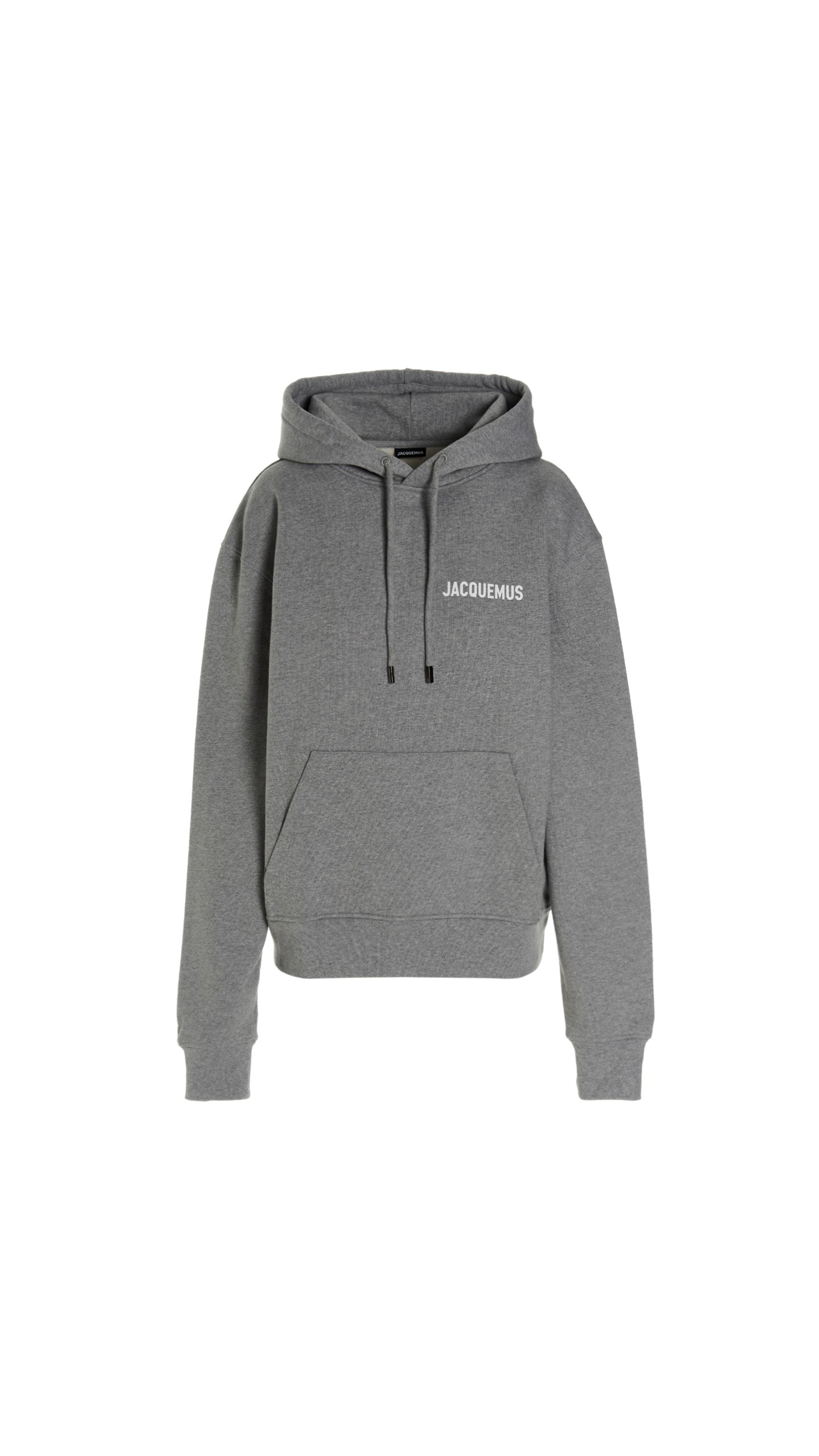 Hooded Sweatshirt with Logo - Grey