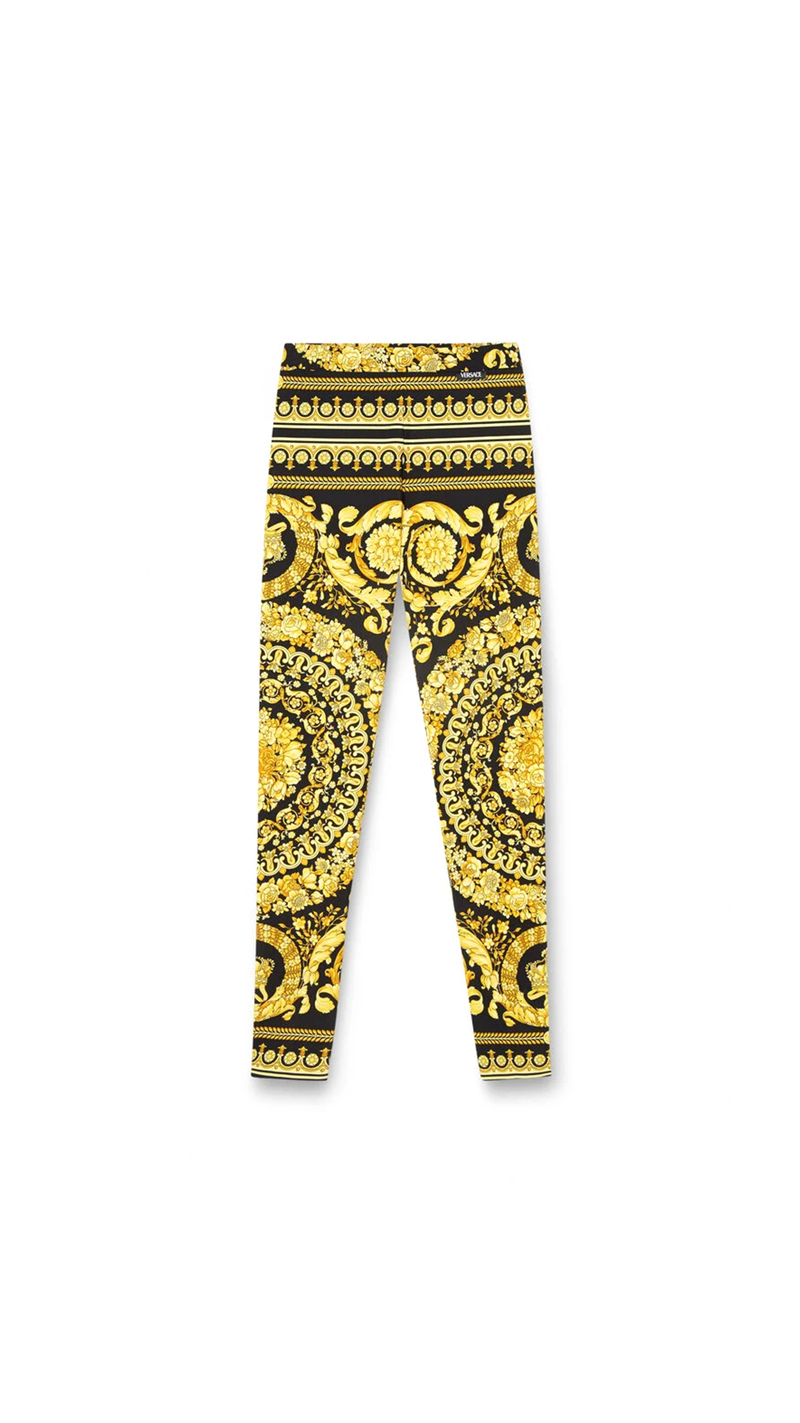 Barocco Leggings - Black/Gold